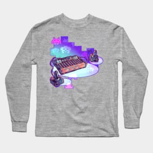 Retro Alien Invasion Long Sleeve T-Shirt